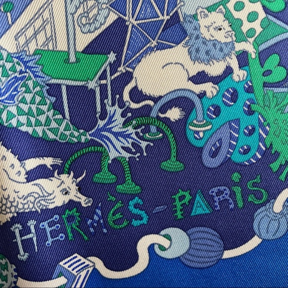 NWT Hermes La Folle Parade Silk Scarf - Picture 7 of 14
